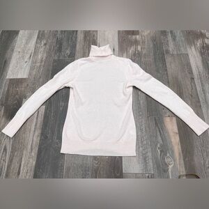 Alex Marie Cashmere Sweater Womens Baby Pink Turtleneck Long Sleeve Pullover sm